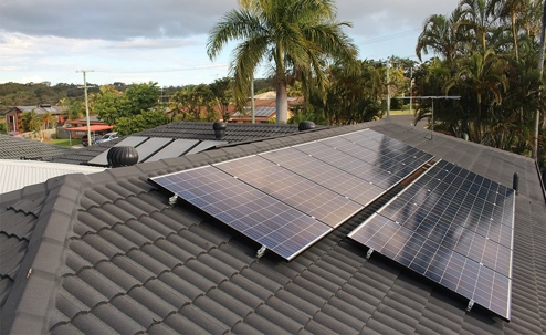 Image of Q Cells Solar panels on roof