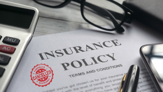 Canceled insurance policy