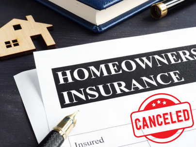 Image of canceled homeowners insurance policy