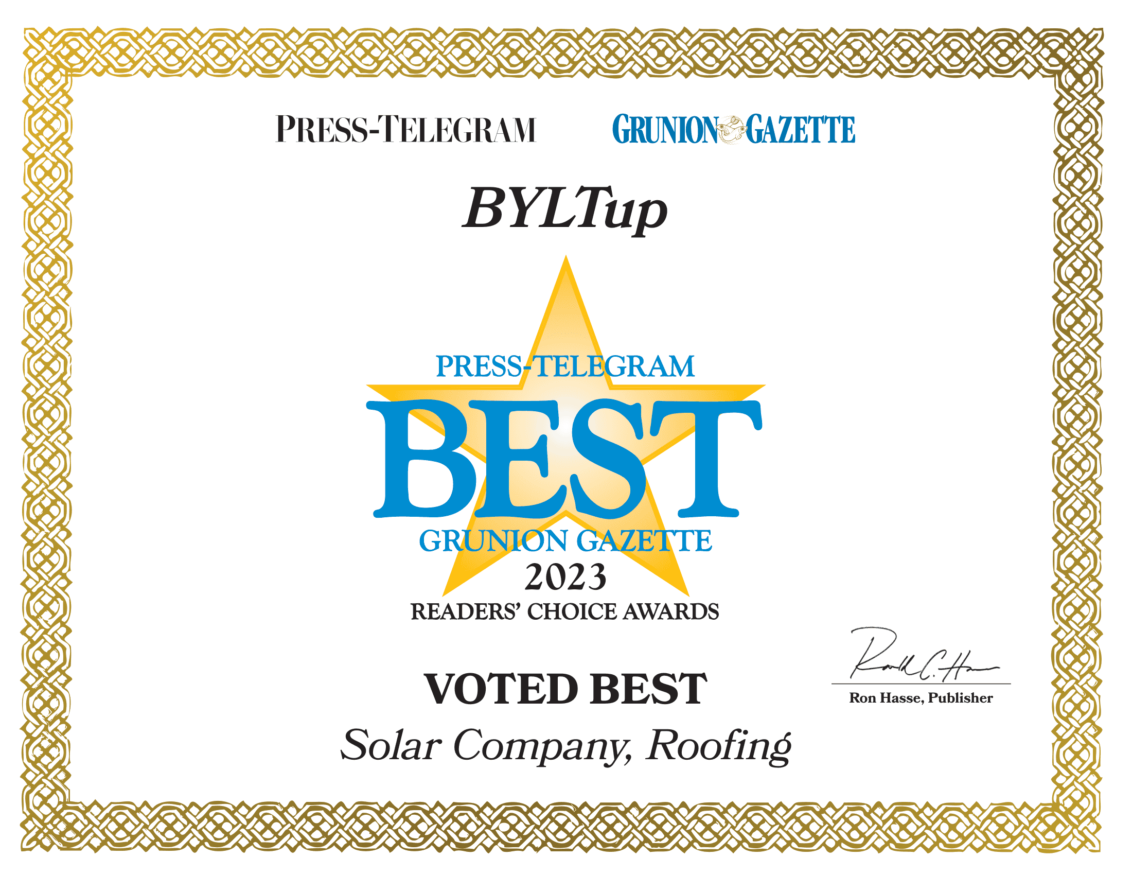 Press-Telegram Best Solar Roofing